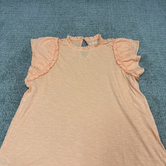Loft Blouse Orange Cap Sleeve Women’s Size Small - Picture 5 of 11
